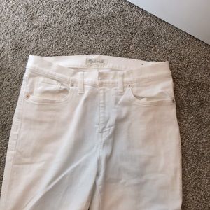White madewell high riser skinny